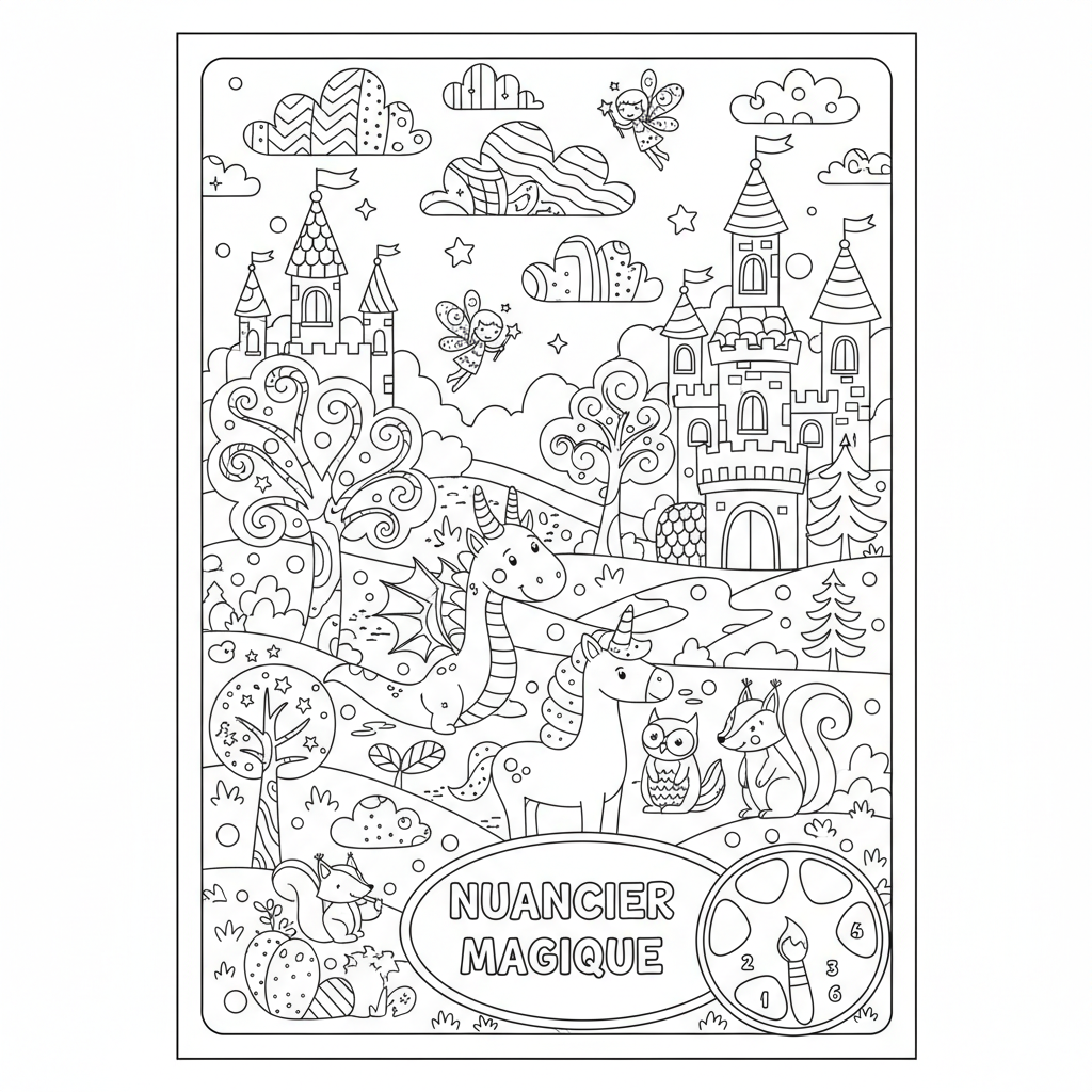 Coloriage nuancier coloriage mystère disney 2