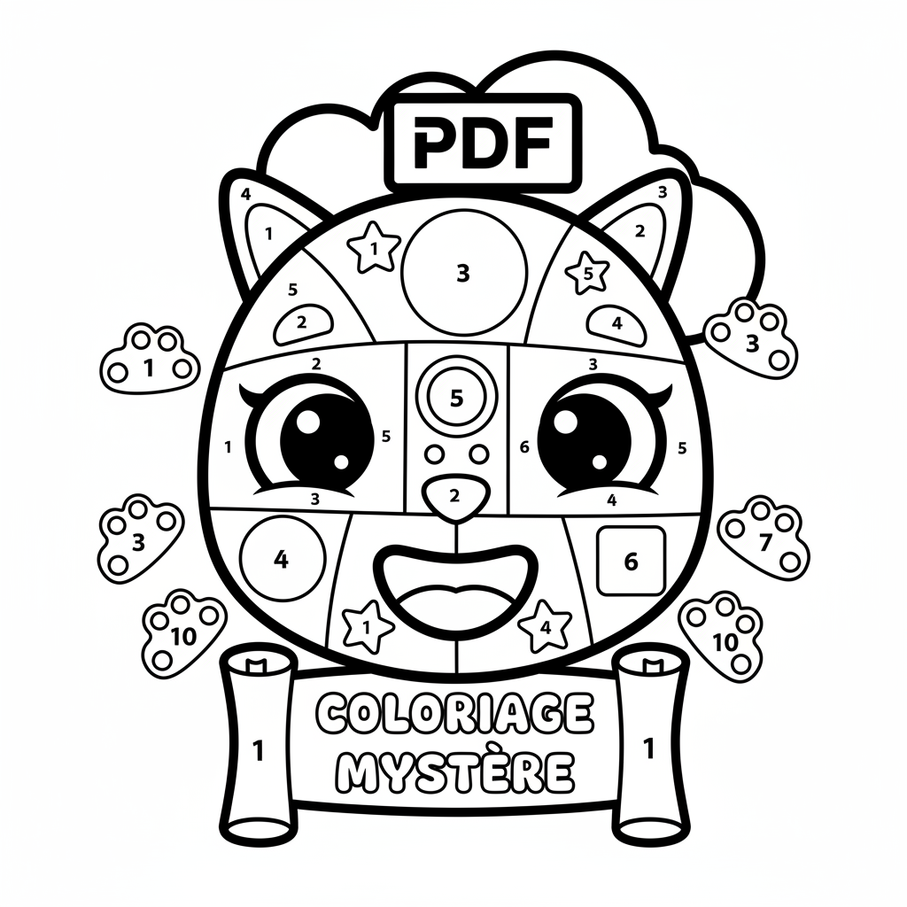 Coloriage nuancier coloriage mystère pdf 4