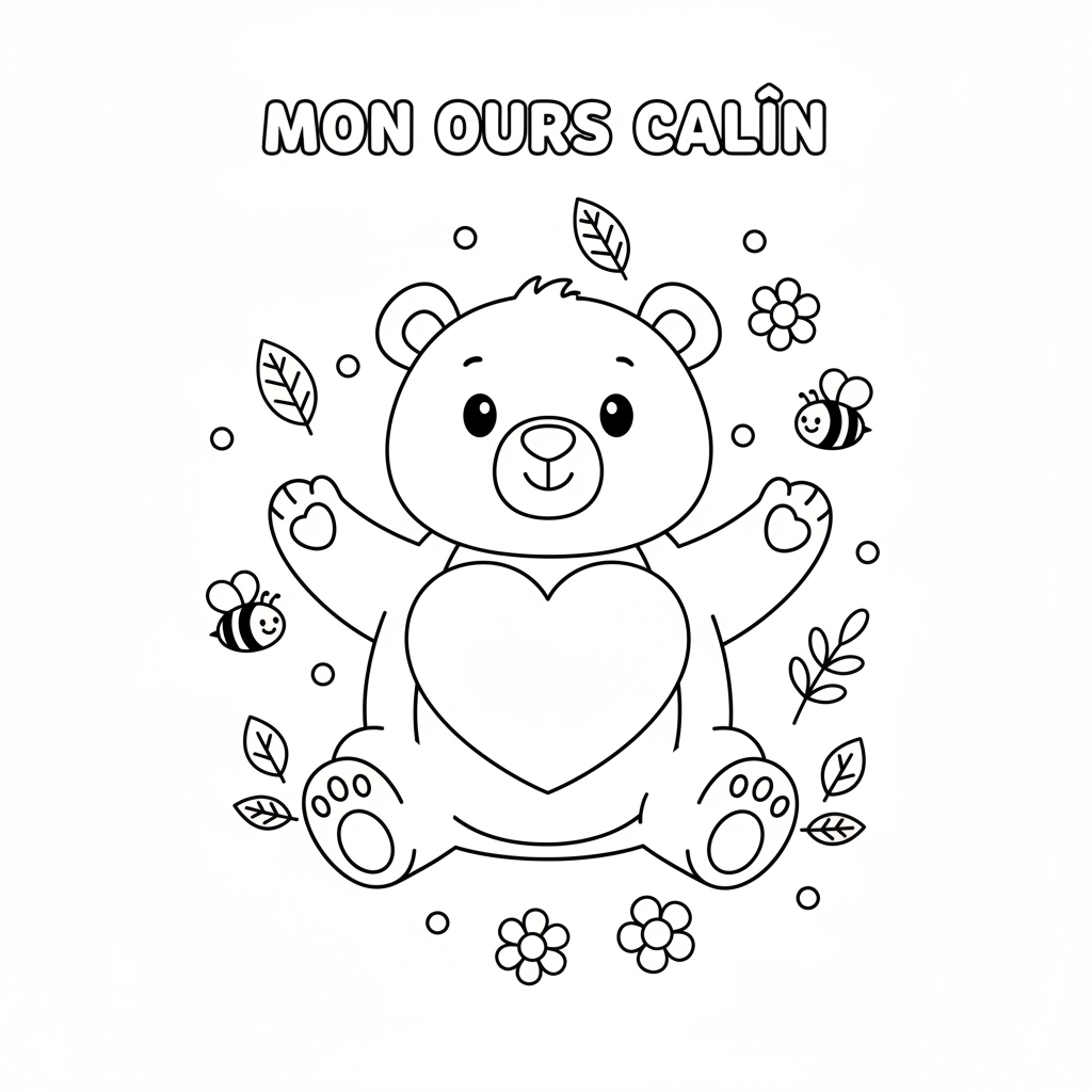 Coloriage ours coloriage