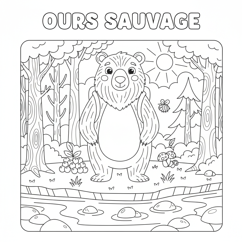 Coloriage ours coloriage 2