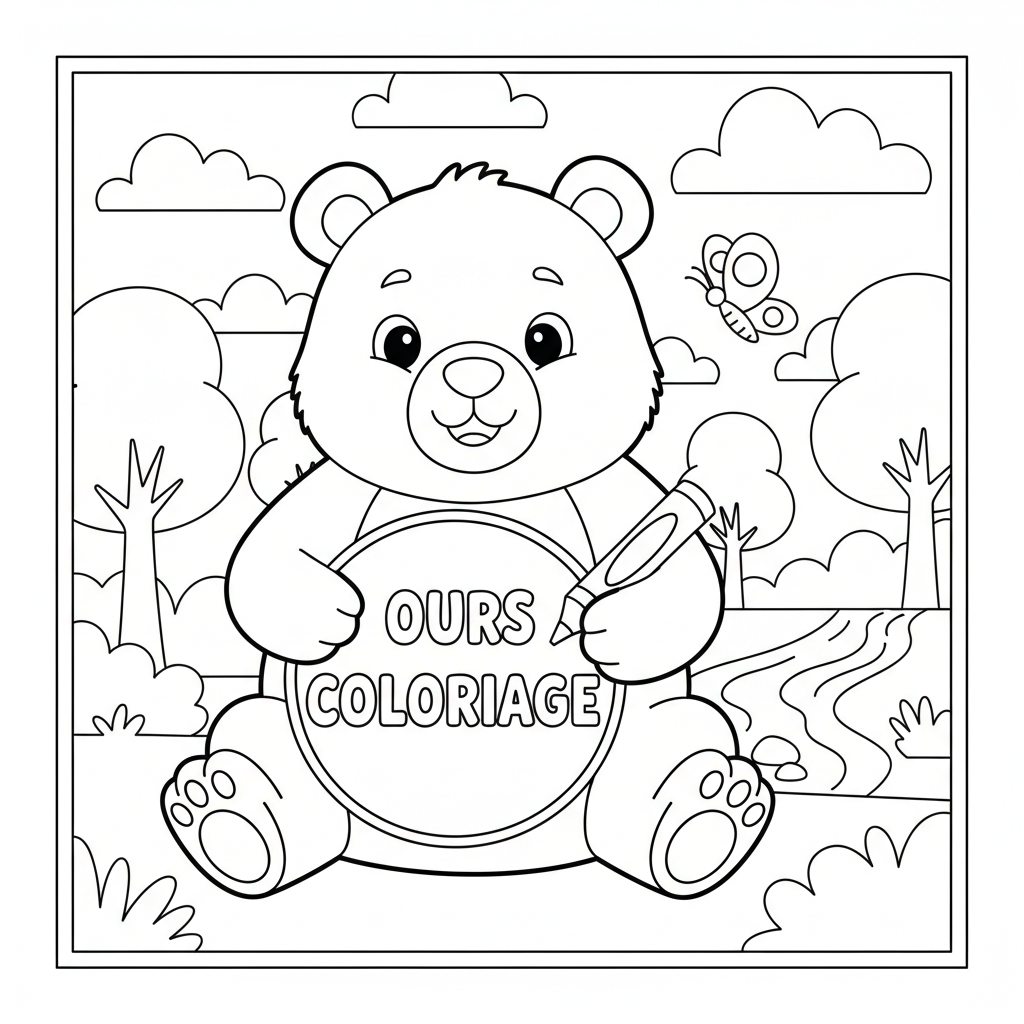 Coloriage ours coloriage 3