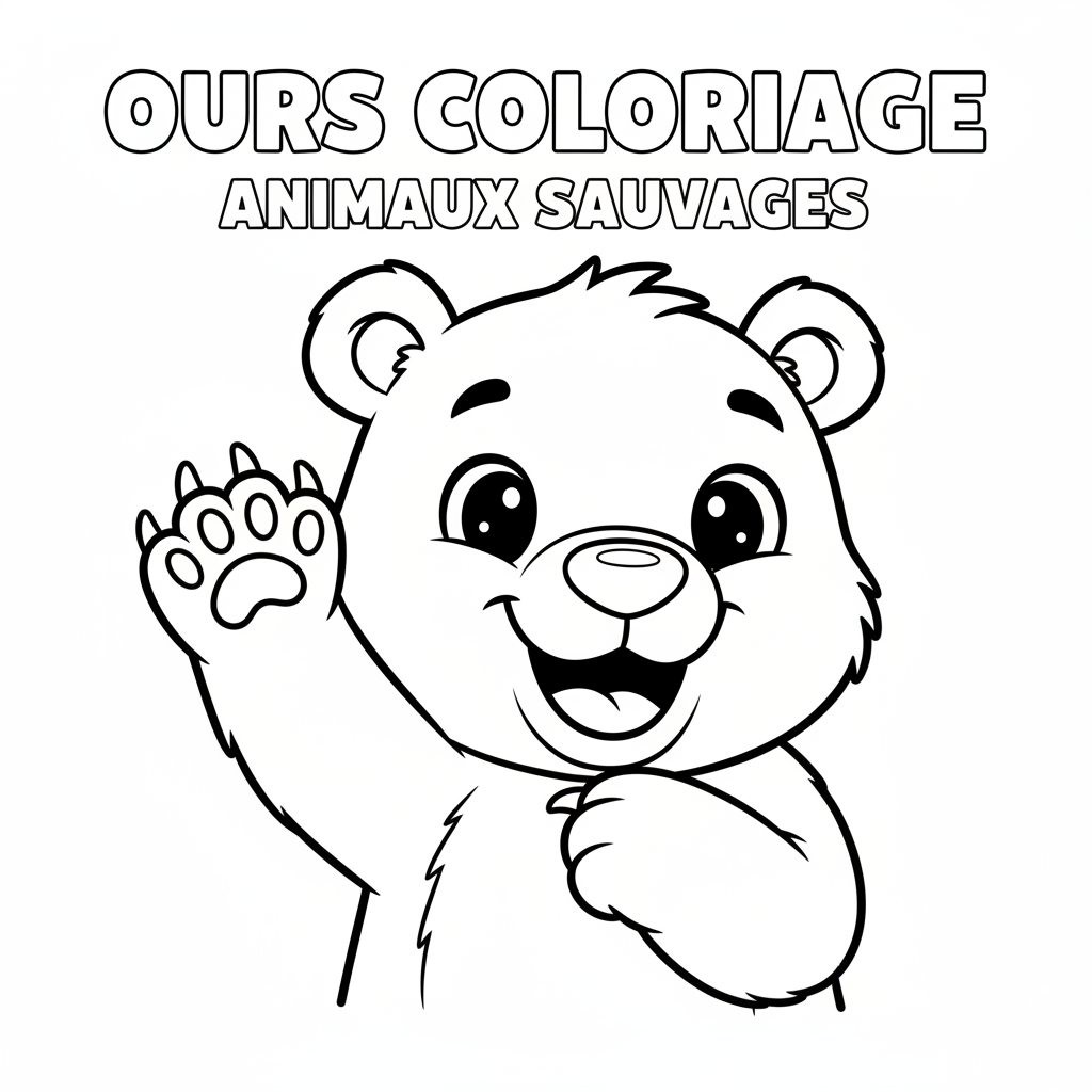 Coloriage ours coloriage 4