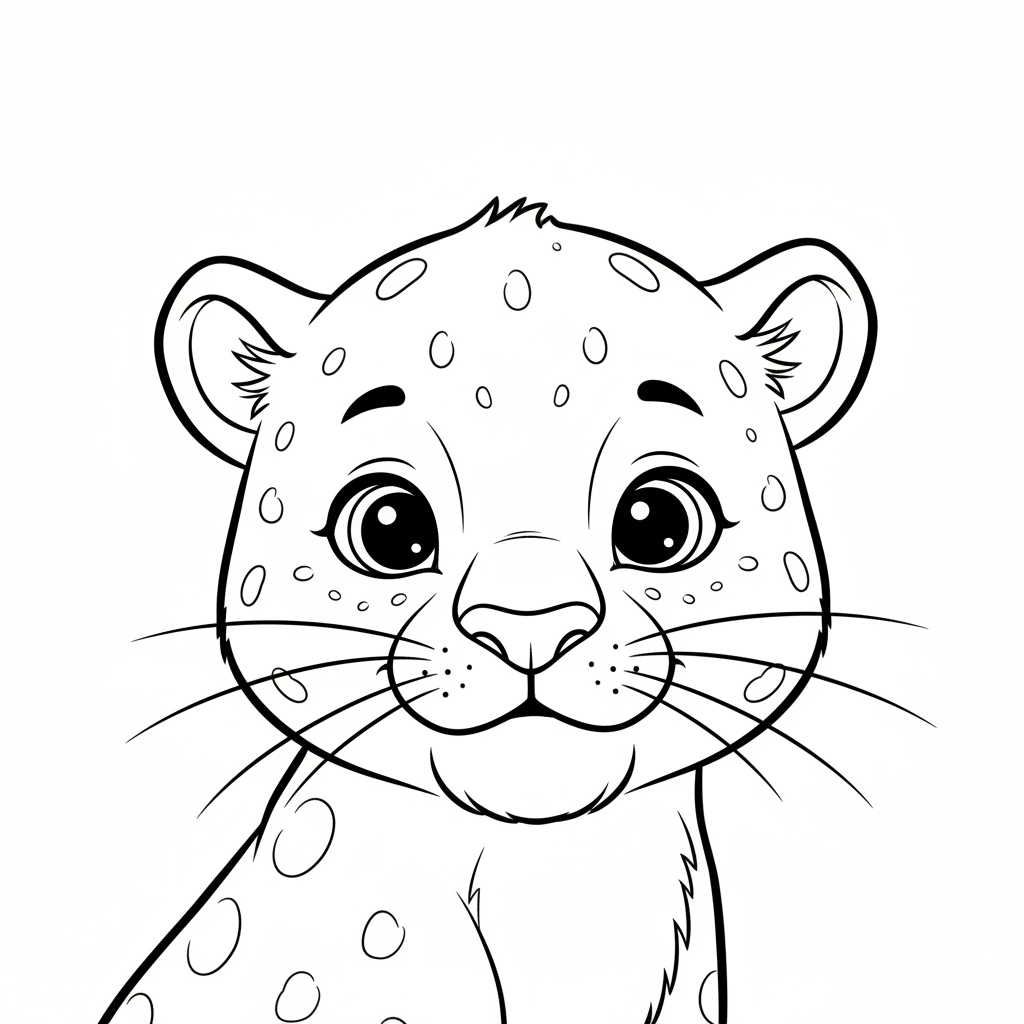 Coloriage panthère coloriage 4