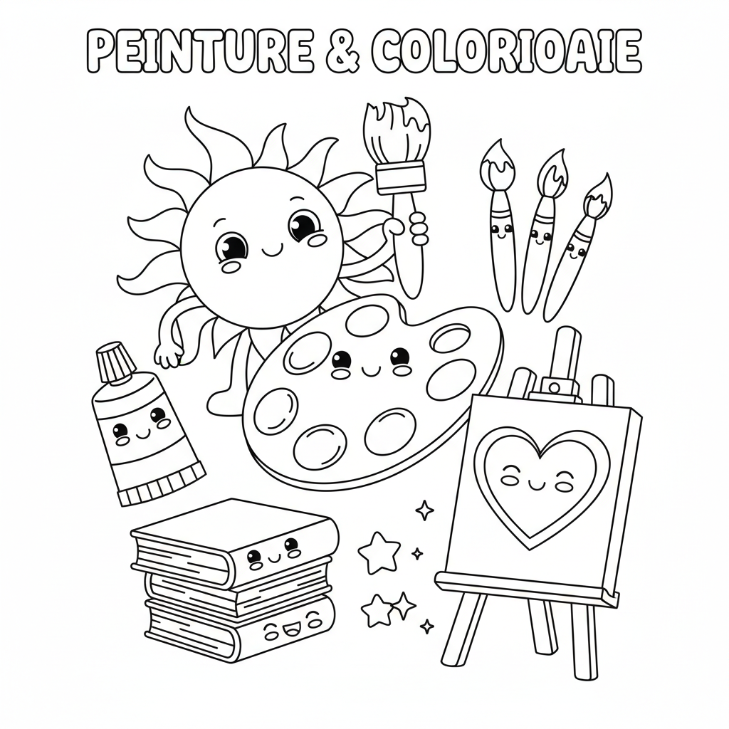 Coloriage Peinture Coloriage à Imprimer Gratuitement