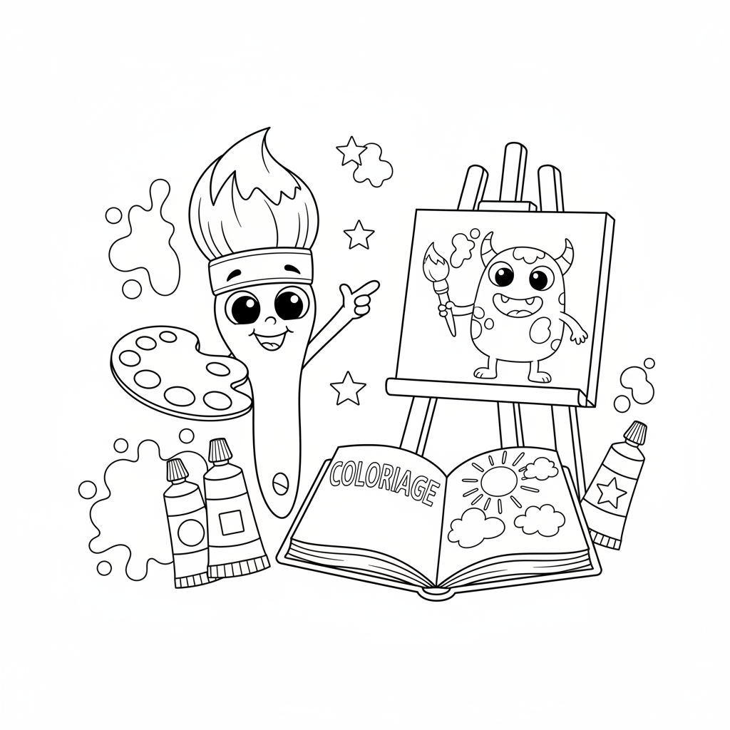 Coloriage peinture coloriage 2