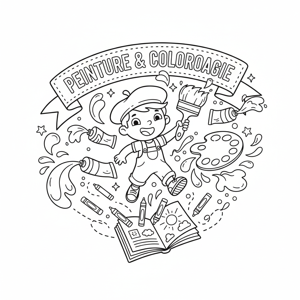 Coloriage peinture coloriage 5