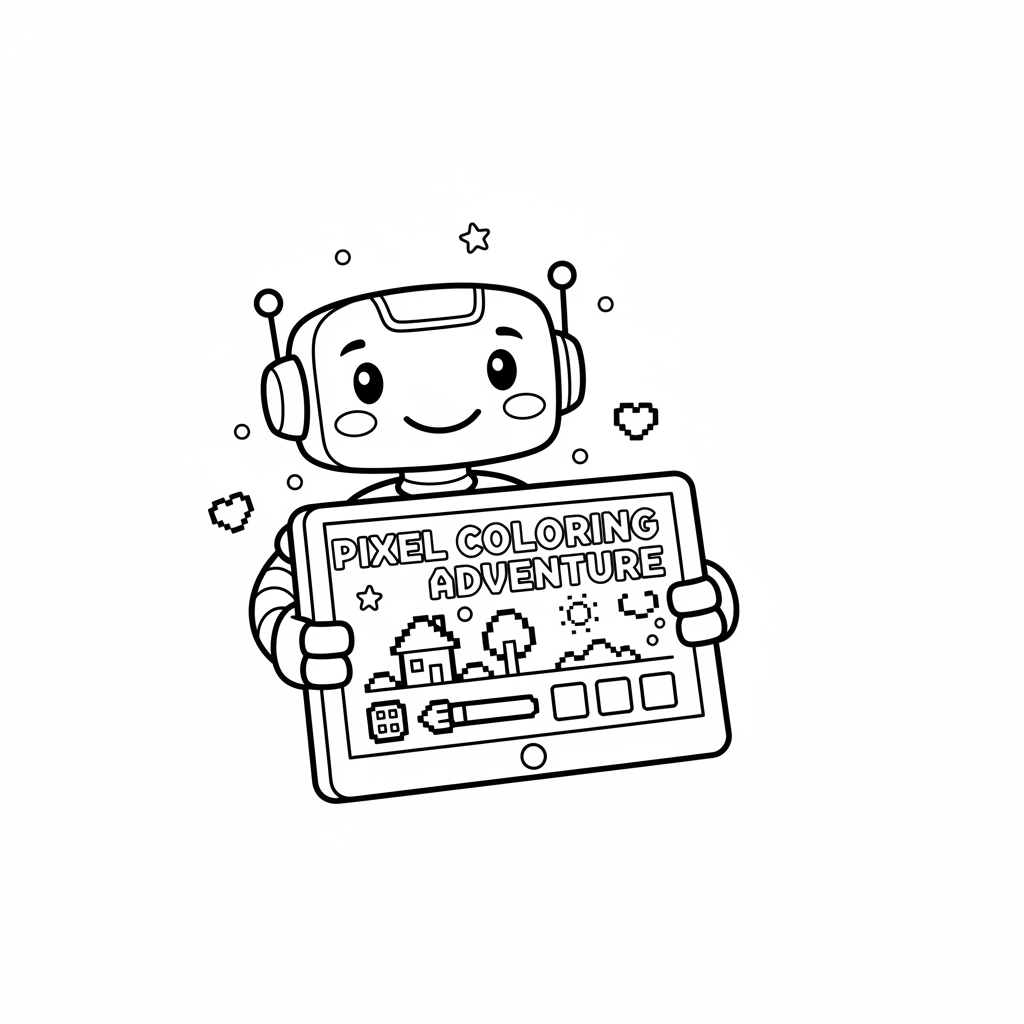 Coloriage pixel art jeu de coloriage 2