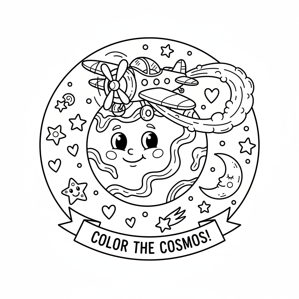 Coloriage planete coloriage 2