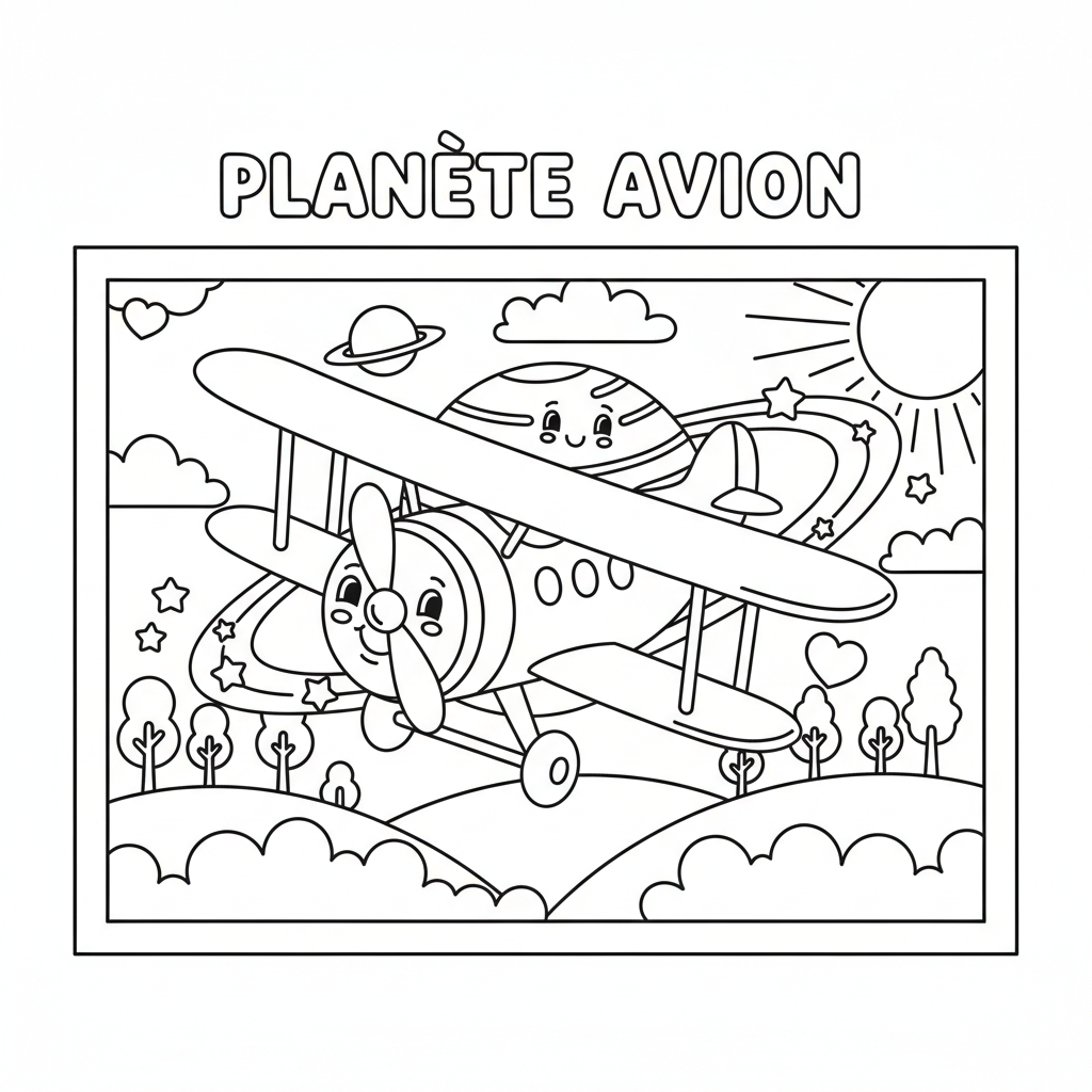 Coloriage planete coloriage 3
