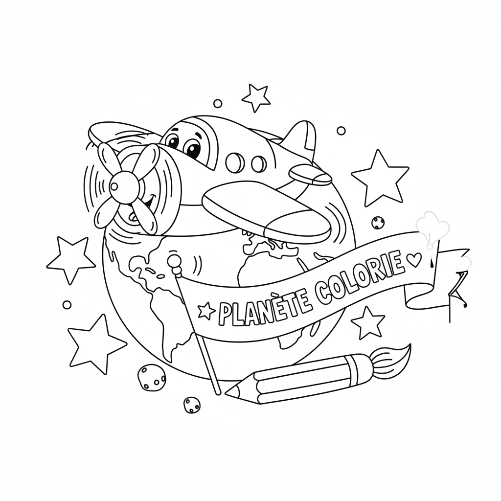 Coloriage planete coloriage 5
