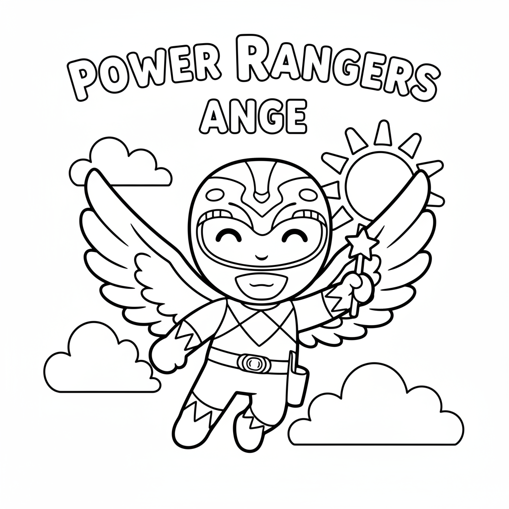 Coloriage powers rangers coloriage 1