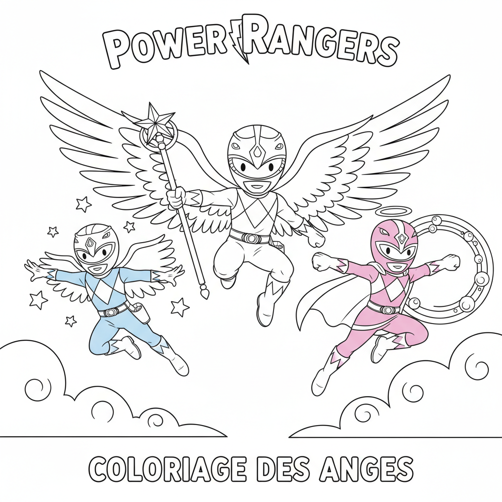 Coloriage powers rangers coloriage 5