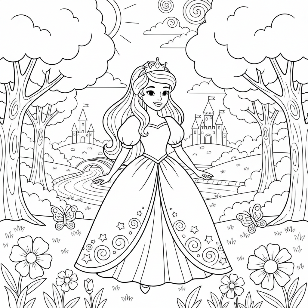 Coloriage princesse coloriage disney 3