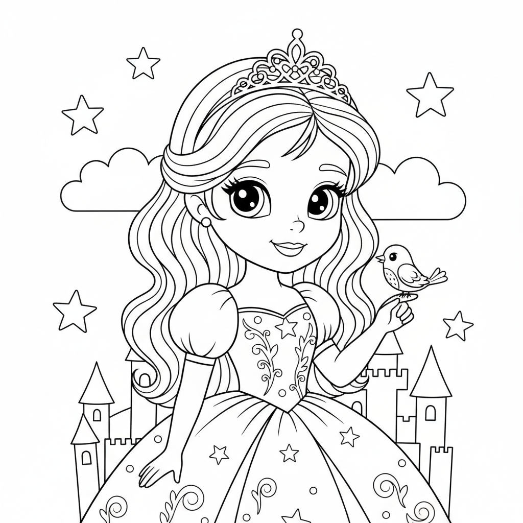 Coloriage princesse disney coloriage a imprimer 4