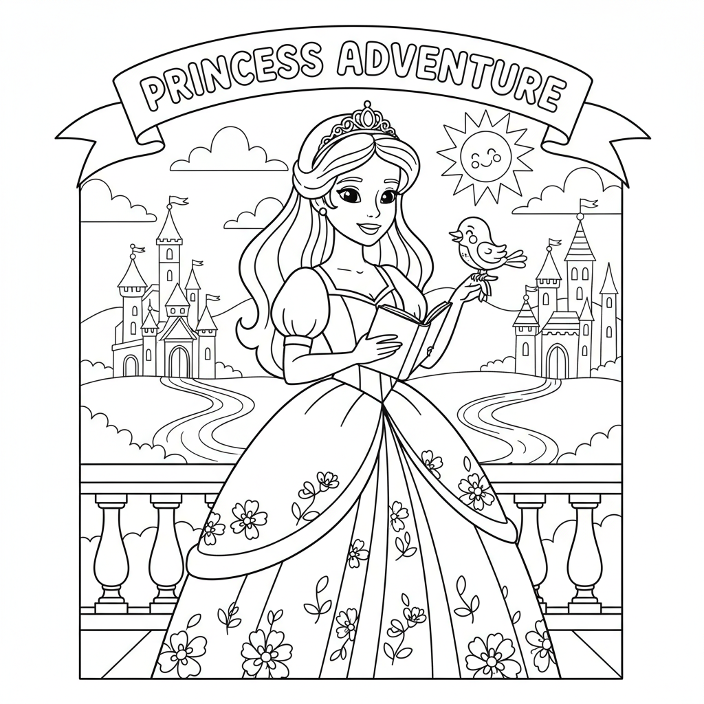 Coloriage princesses disney coloriage à imprimer 2