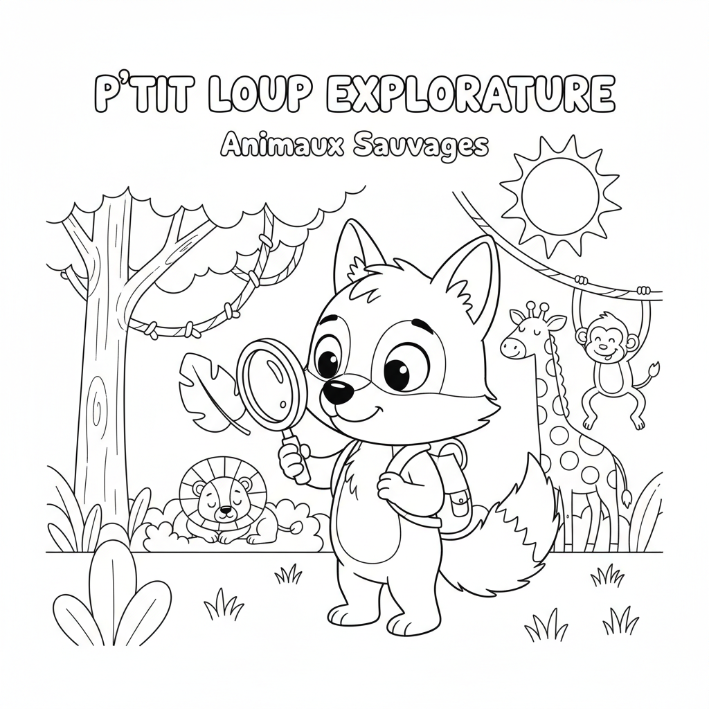 Coloriage p'tit loup coloriage 2