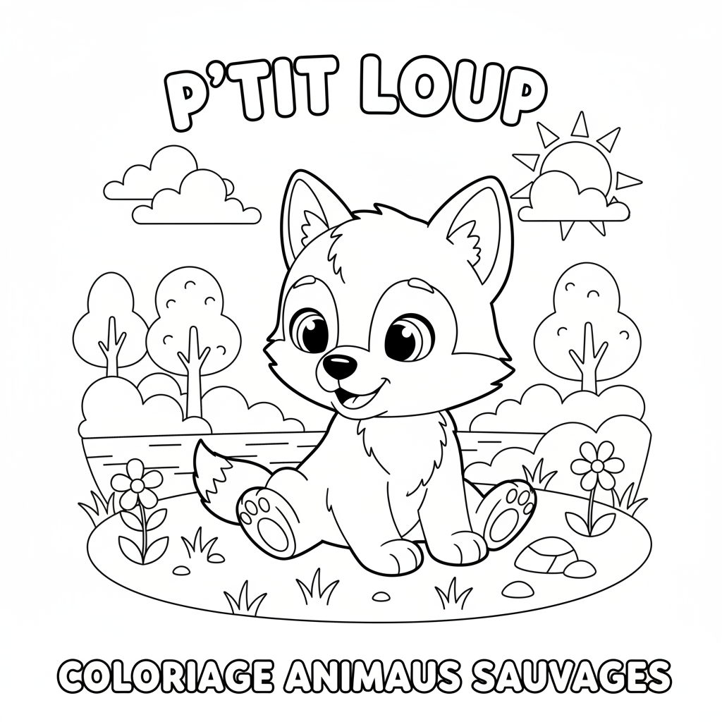 Coloriage p'tit loup coloriage 3