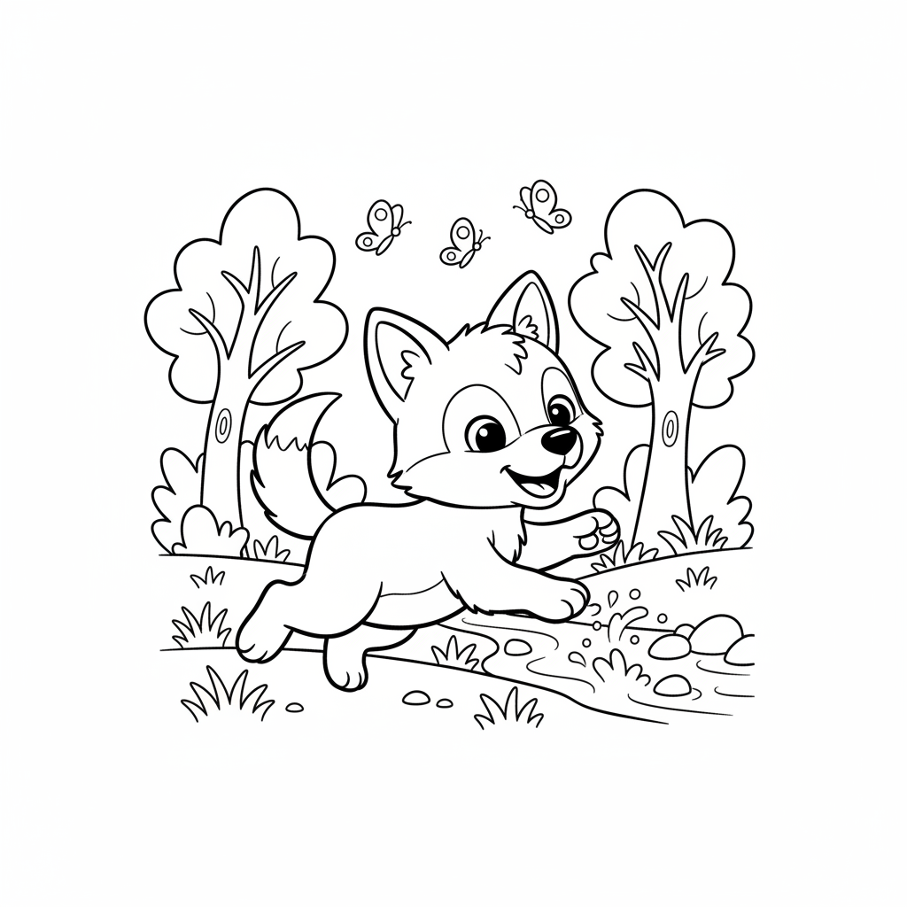 Coloriage p'tit loup coloriage 5