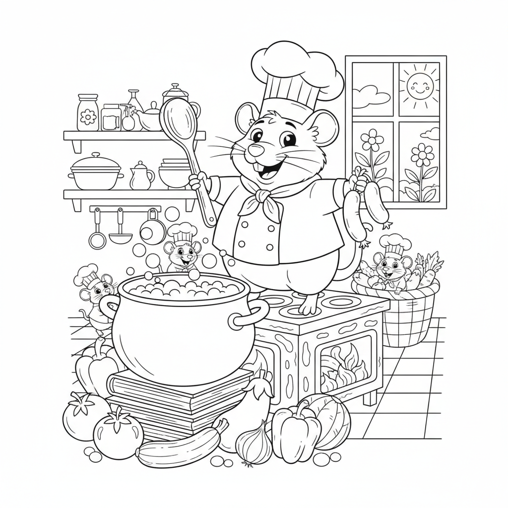 Coloriage ratatouille coloriage 2