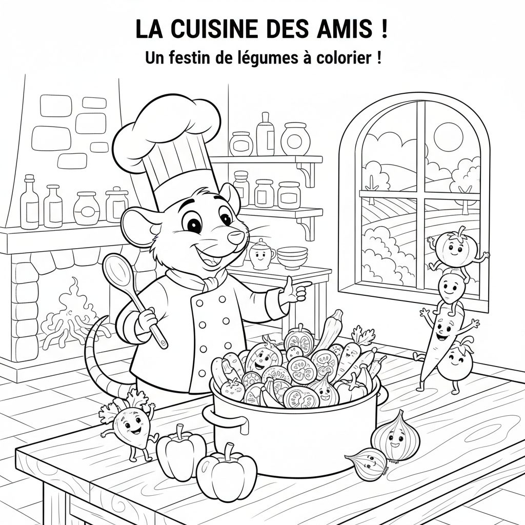 Coloriage ratatouille coloriage 3