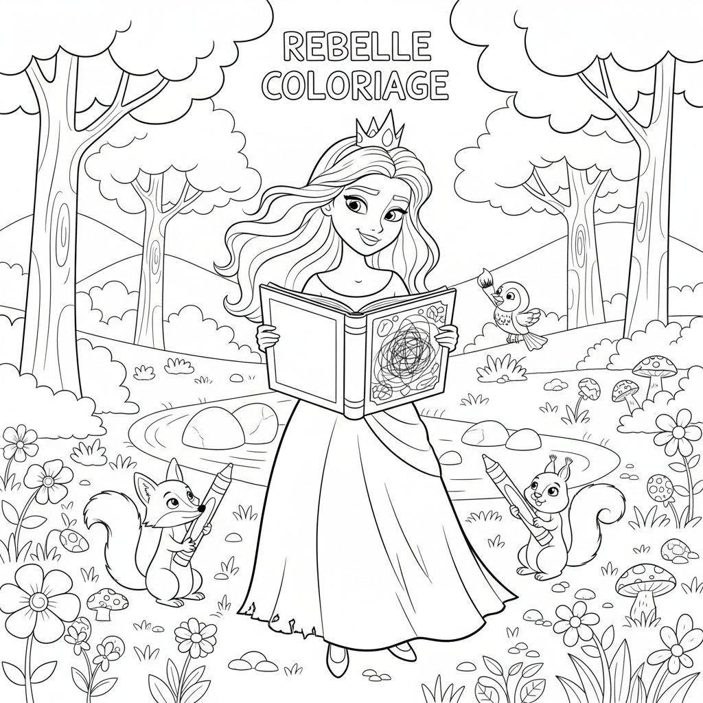 Coloriage rebelle coloriage 3