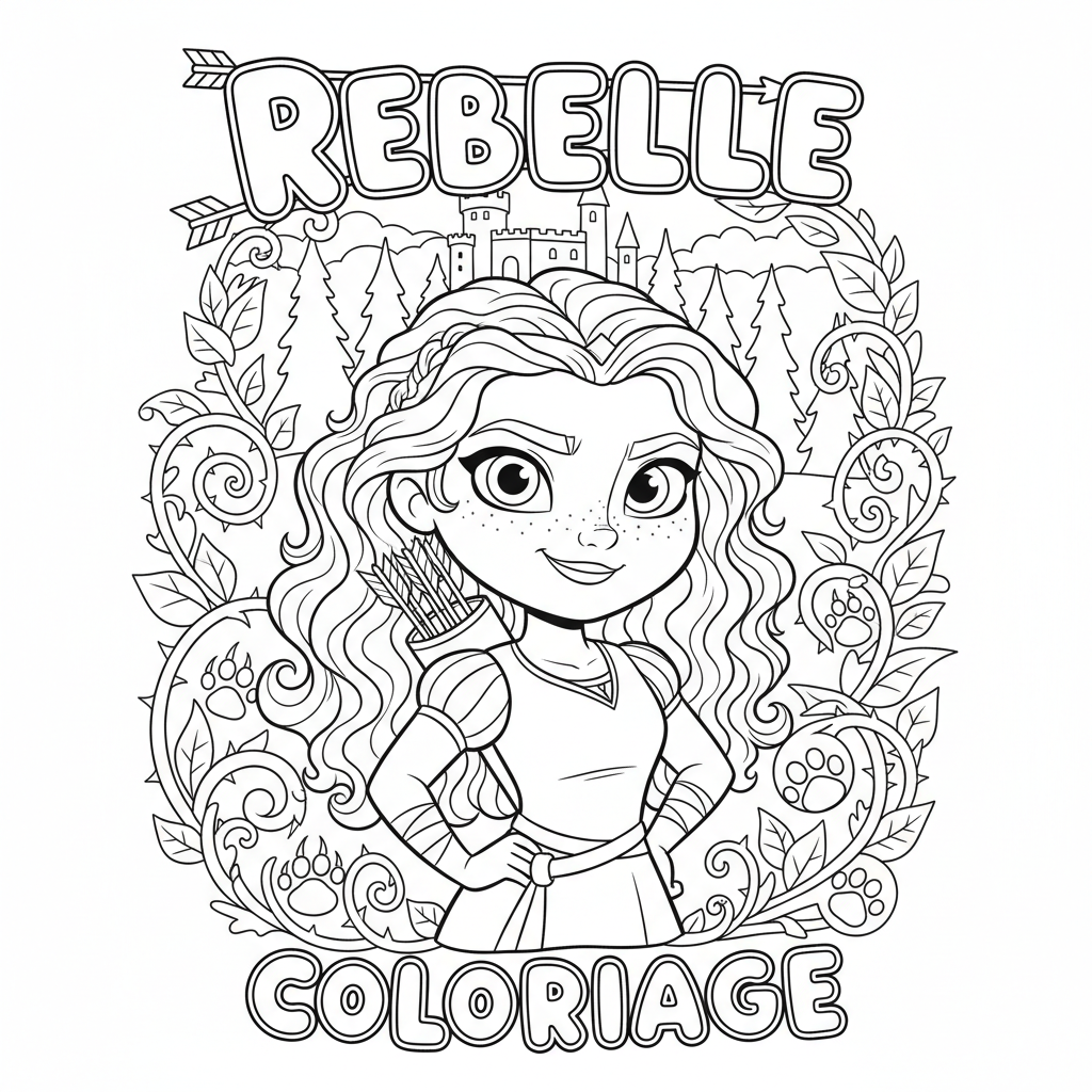 Coloriage rebelle coloriage 4