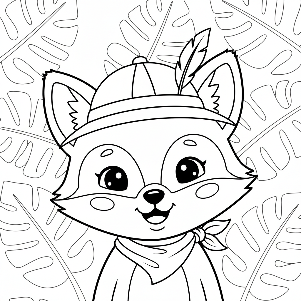Coloriage renard coloriage 4