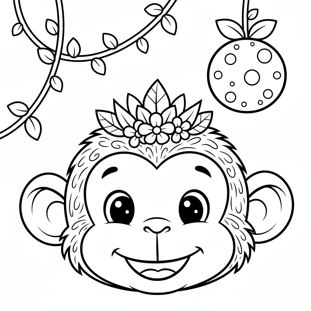 Coloriage singe coloriage 4