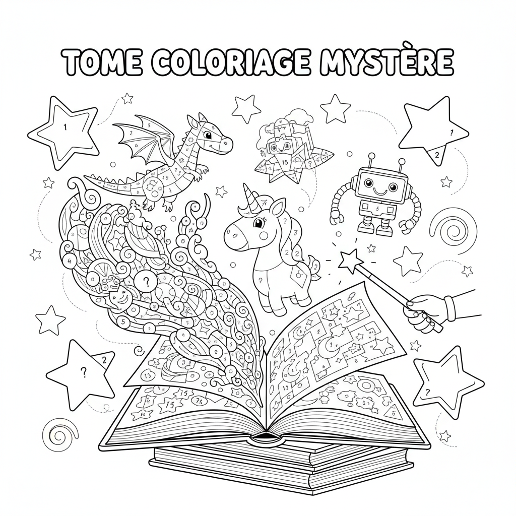 Coloriage tome coloriage mystere 5