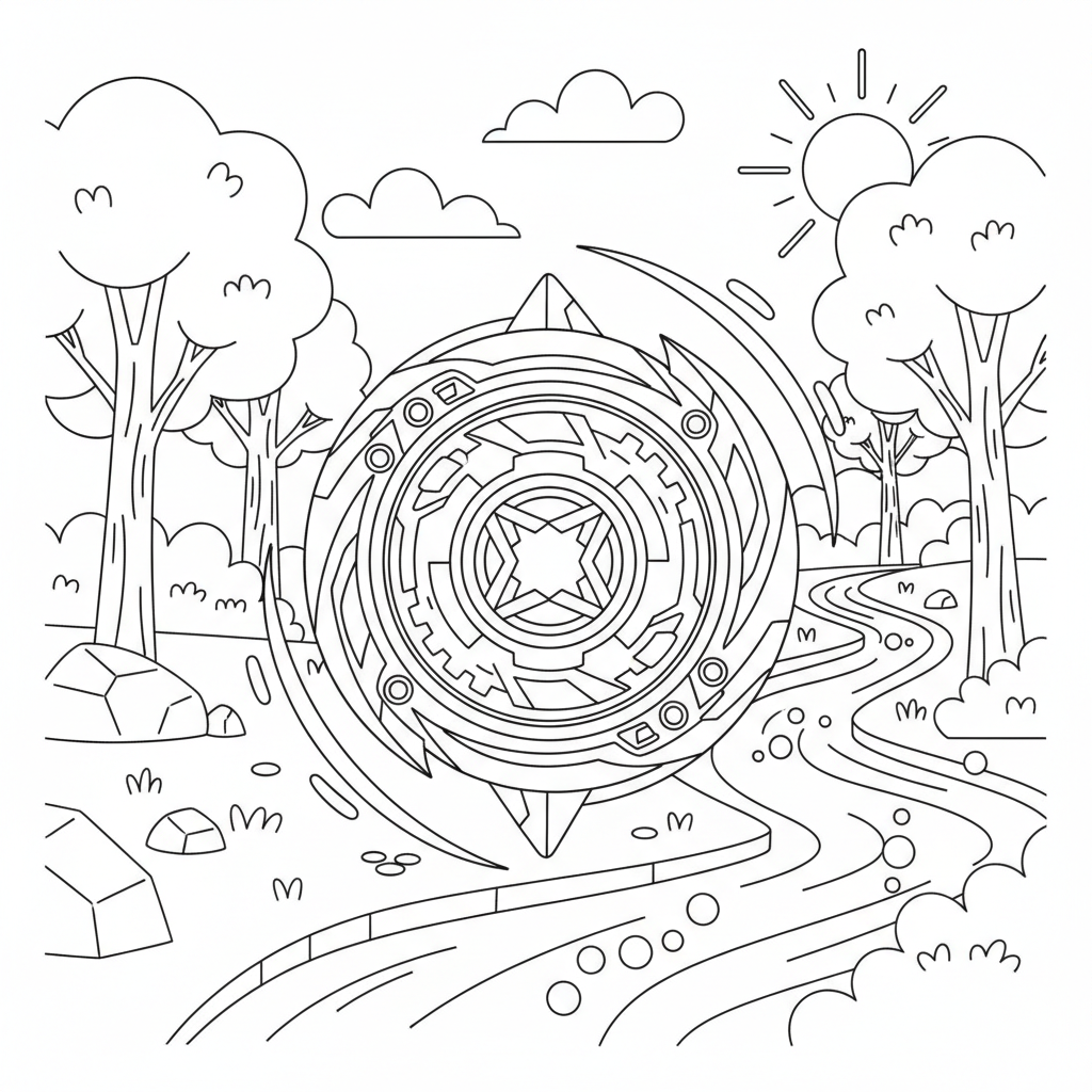 Coloriage toupie beyblade coloriage 3