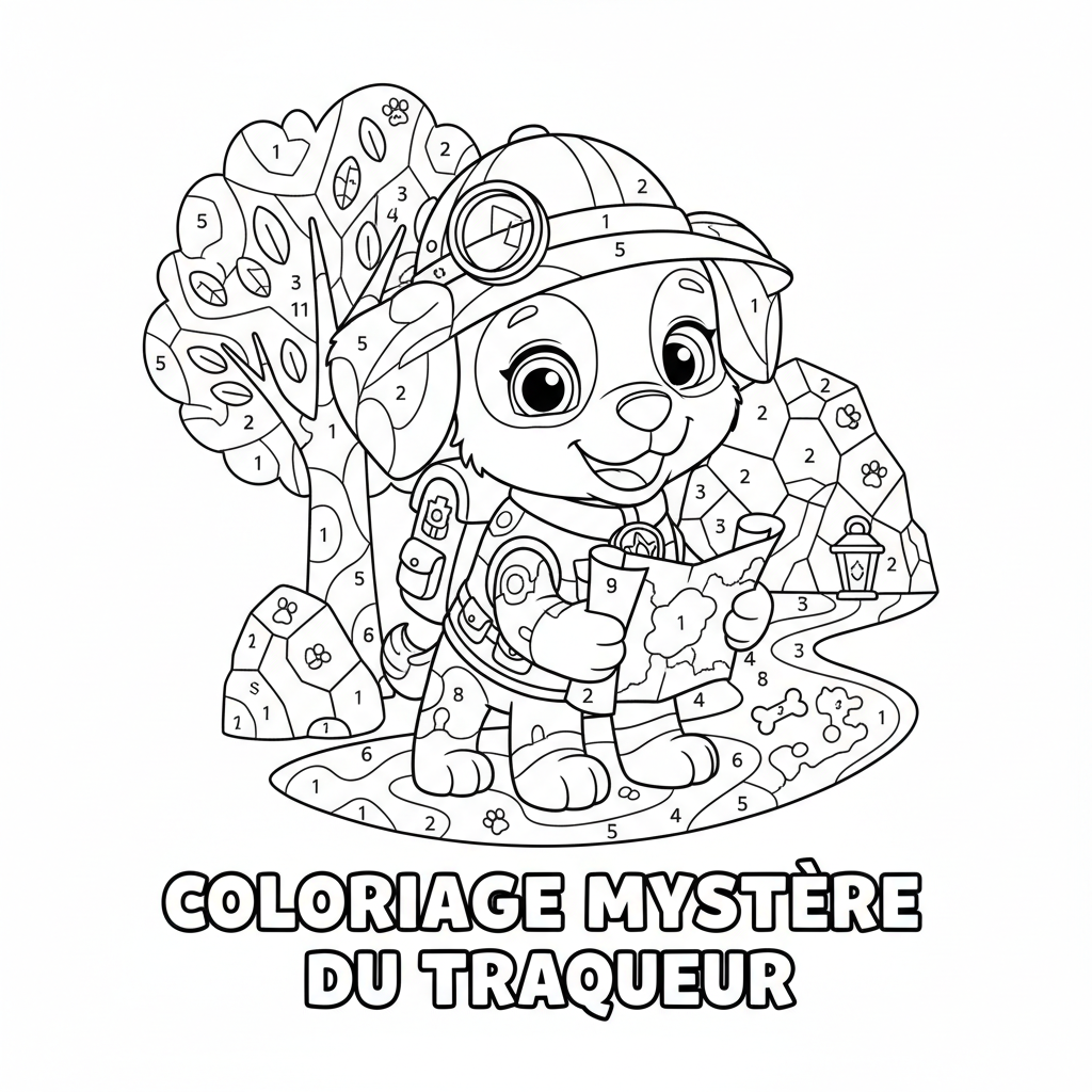 Coloriage tracker coloriage mystere 4