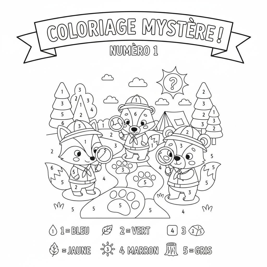 Coloriage trackers coloriage mystere