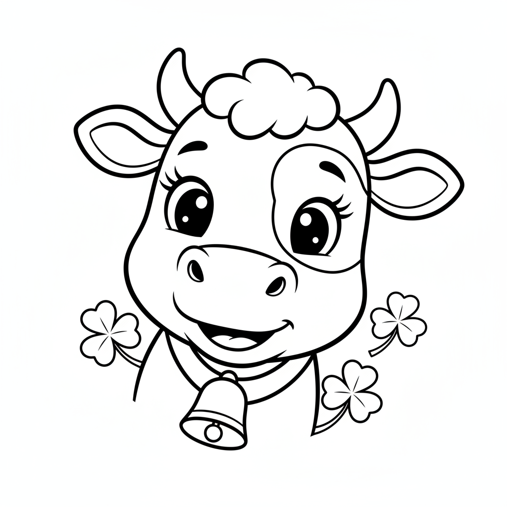 Coloriage vache coloriage 4