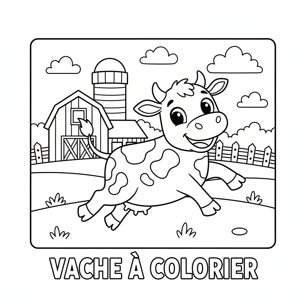 Coloriage vache coloriage 5