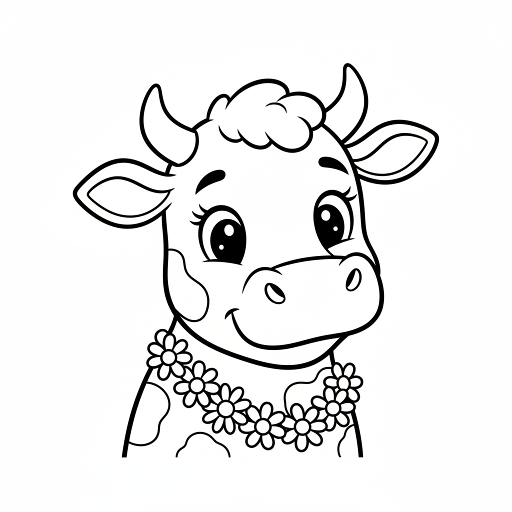 Coloriage vaches coloriage 4