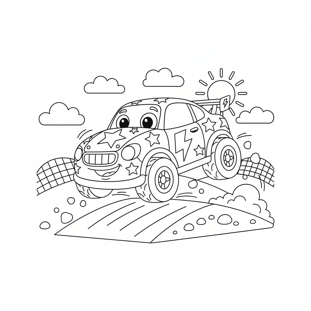 Coloriage voiture cars coloriage 5