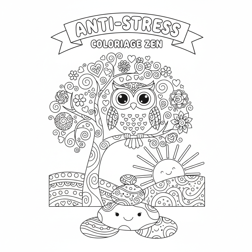 Coloriage zen coloriage 2