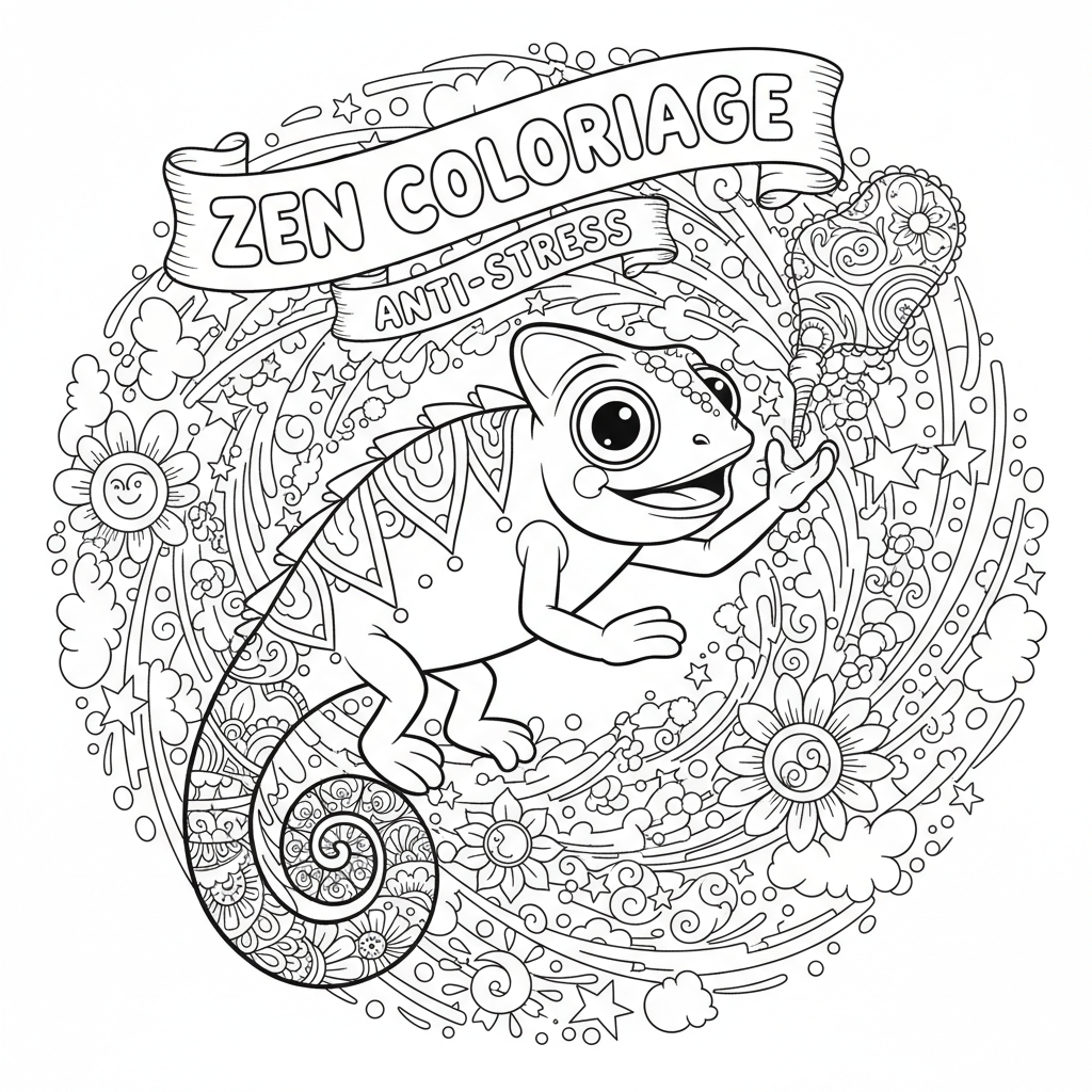Coloriage zen coloriage 5